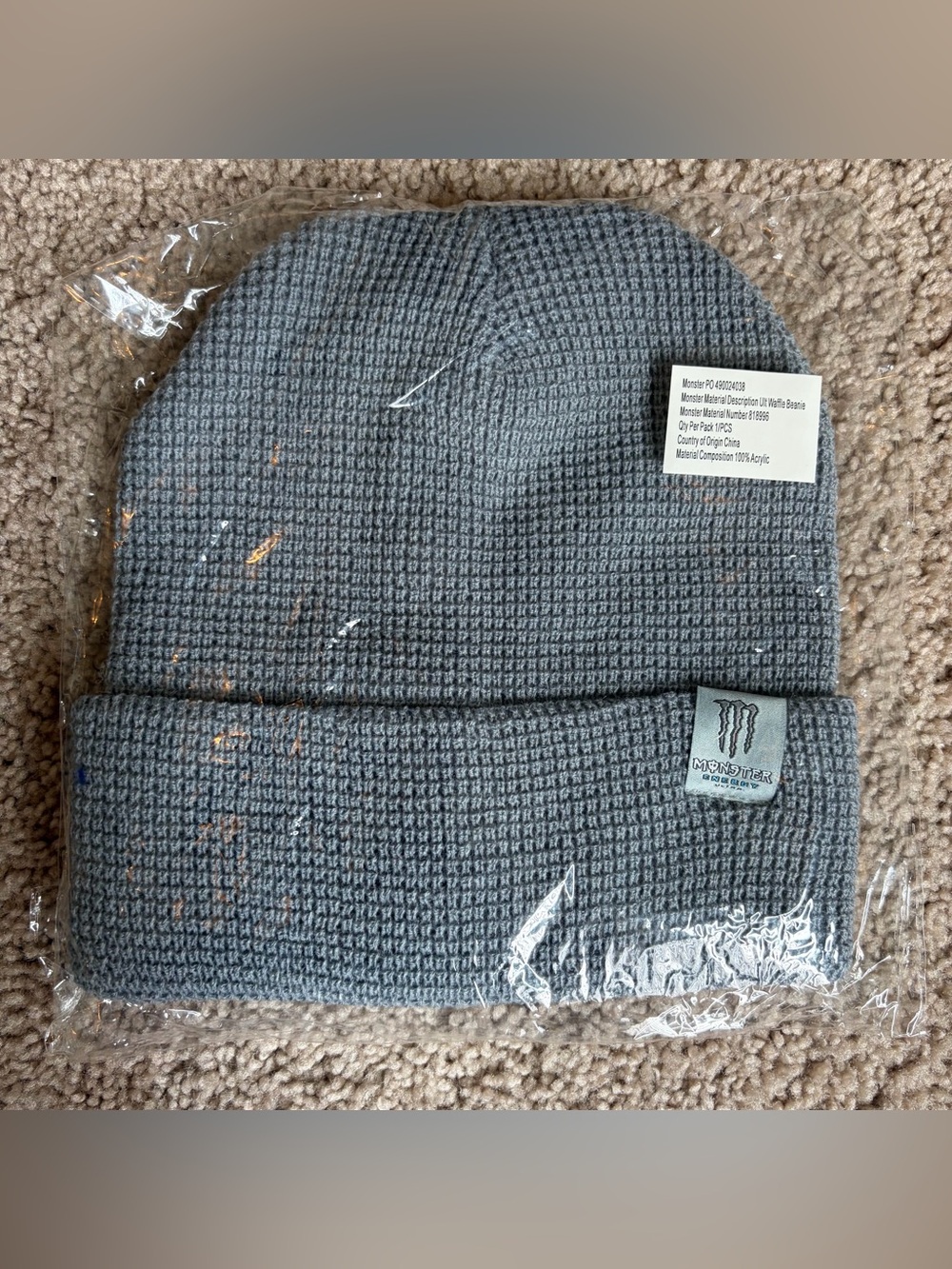 Monster Energy Ultra Waffle Knit Beanie